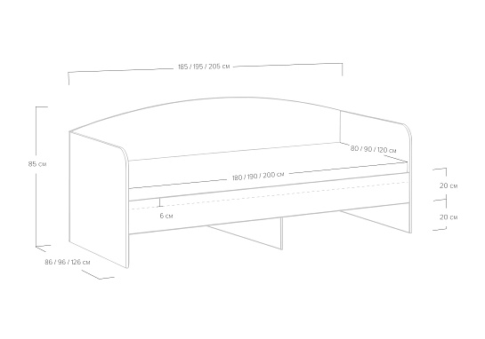 Кровать Crystal